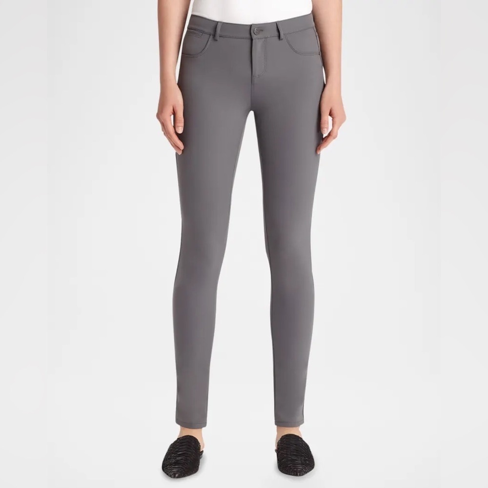 Lafayette 148 Mercer Acclaimed Stretch Mid-Rise Skinny Pants Shale Women’s 16